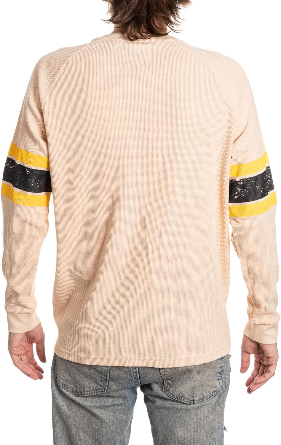Calhoun Men's NHL Waffle Knit Long Sleeve Thermal Shirt – Lightweight Cotton Blend, Cold Weather Layering Top