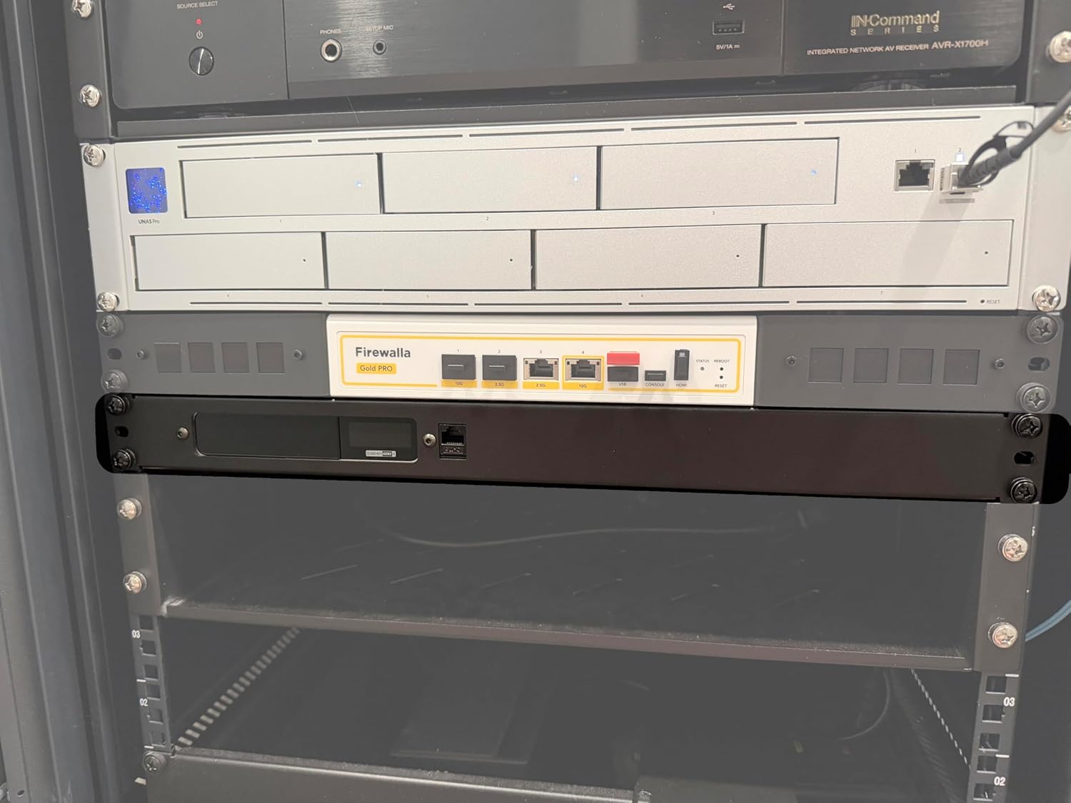 Bartallama3D™ 1U Full-Width Steel Rackmount Bracket for UniFi Cloud Key G2 (1-Slot)