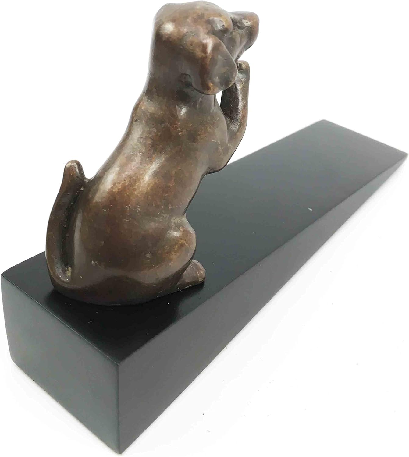 Brass Made Begging Labrador Retriever Dog Door Stop Stopper Wedge Home Decor