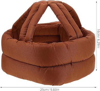 Lightweight Adjustable Elderly Head Safety Helmet with Padded Cotton and Sponge Material, Anti-Fall Cap for Walking and Daily Protection