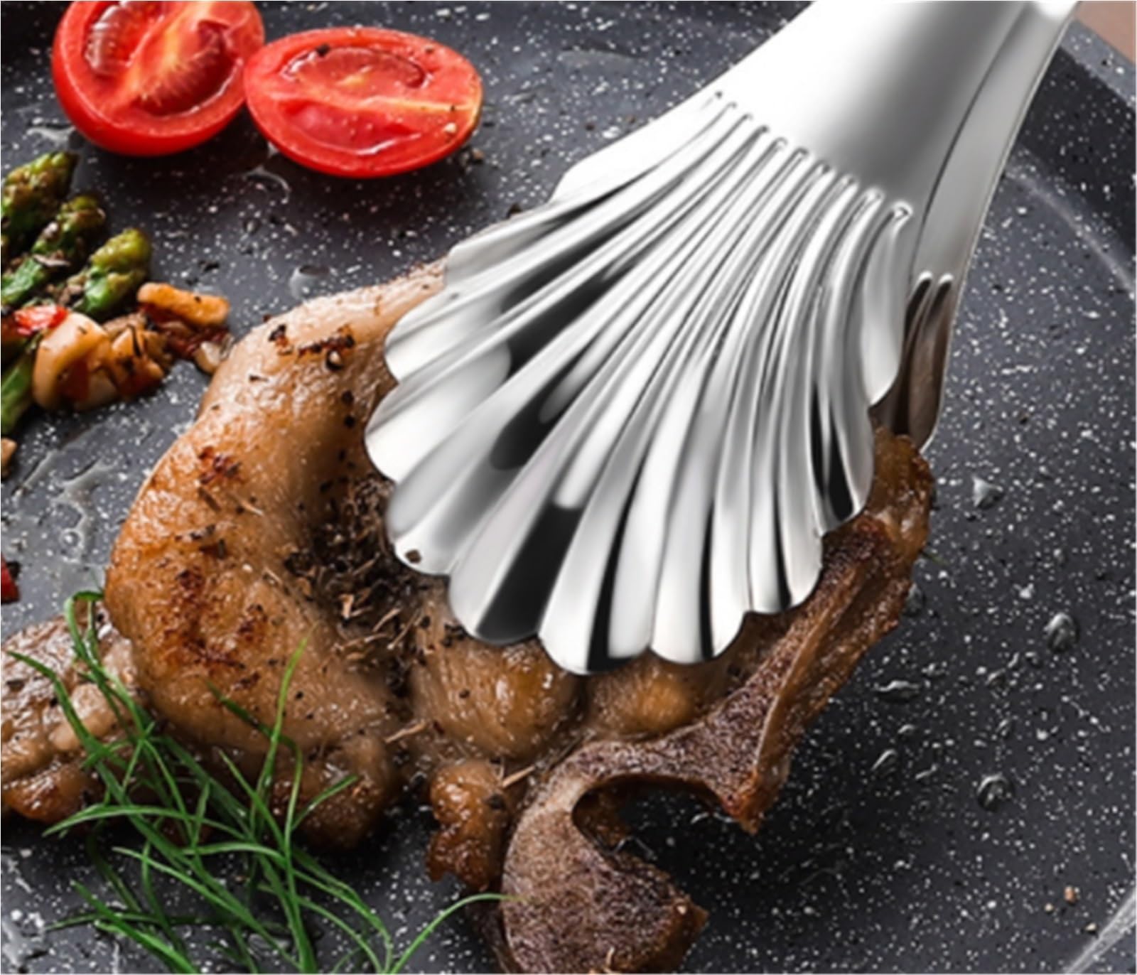 MRKU Pinzas para cocinar, Utensilios para ensaladas, Aptos para ensaladas, filetes, bufés y Utensilios para freír.
