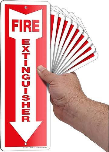 Miniatura 87 de iSYFIX Calcomanías de letreros para extintor de incendios, paquete de 12 calcomanías de vinilo autoadhesivas de alta calidad, laminadas para máxima