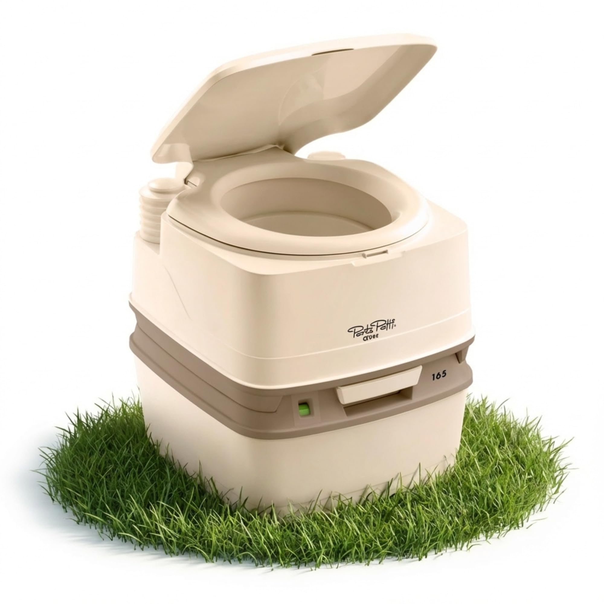 Thetford Porta Potti 165 Campingtoilette 21L, Mobile Chemietoilette, Portable Toilette für Camping & Travel, kompakte Reisetoilette, beige
