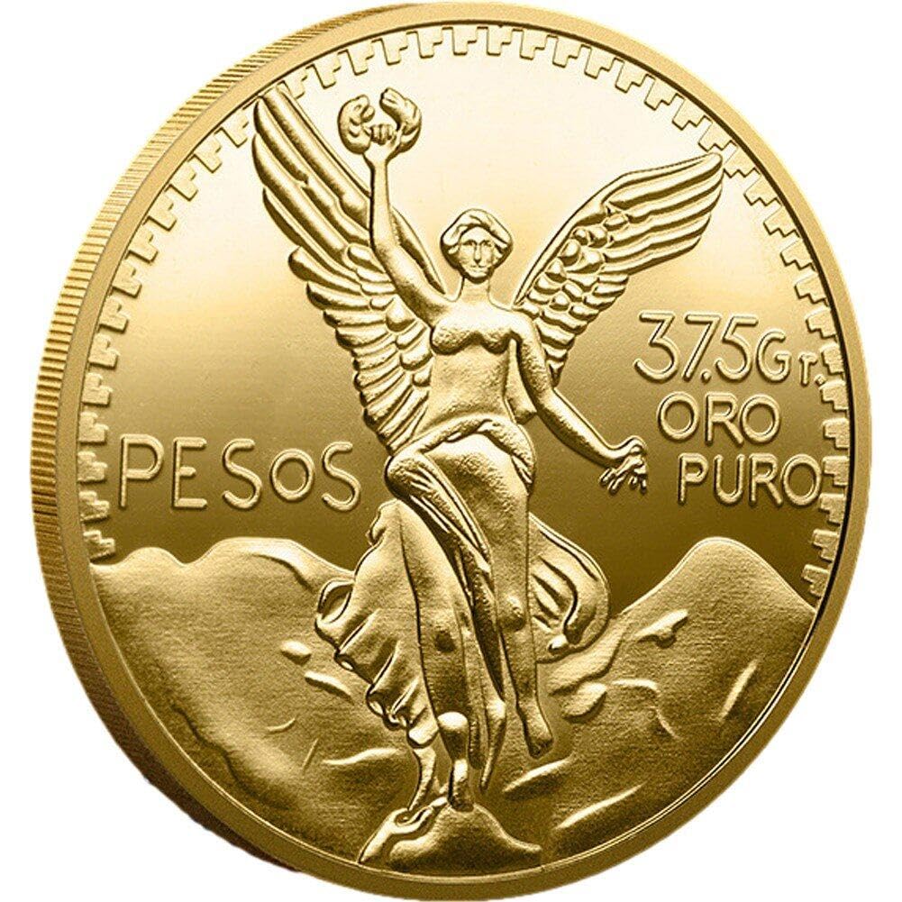 Luxylei Commemorative Coin Victory Goddess Commemorative Gold Coin Angel of Independence Coin Mexican Eagle Snake Decorative Coin