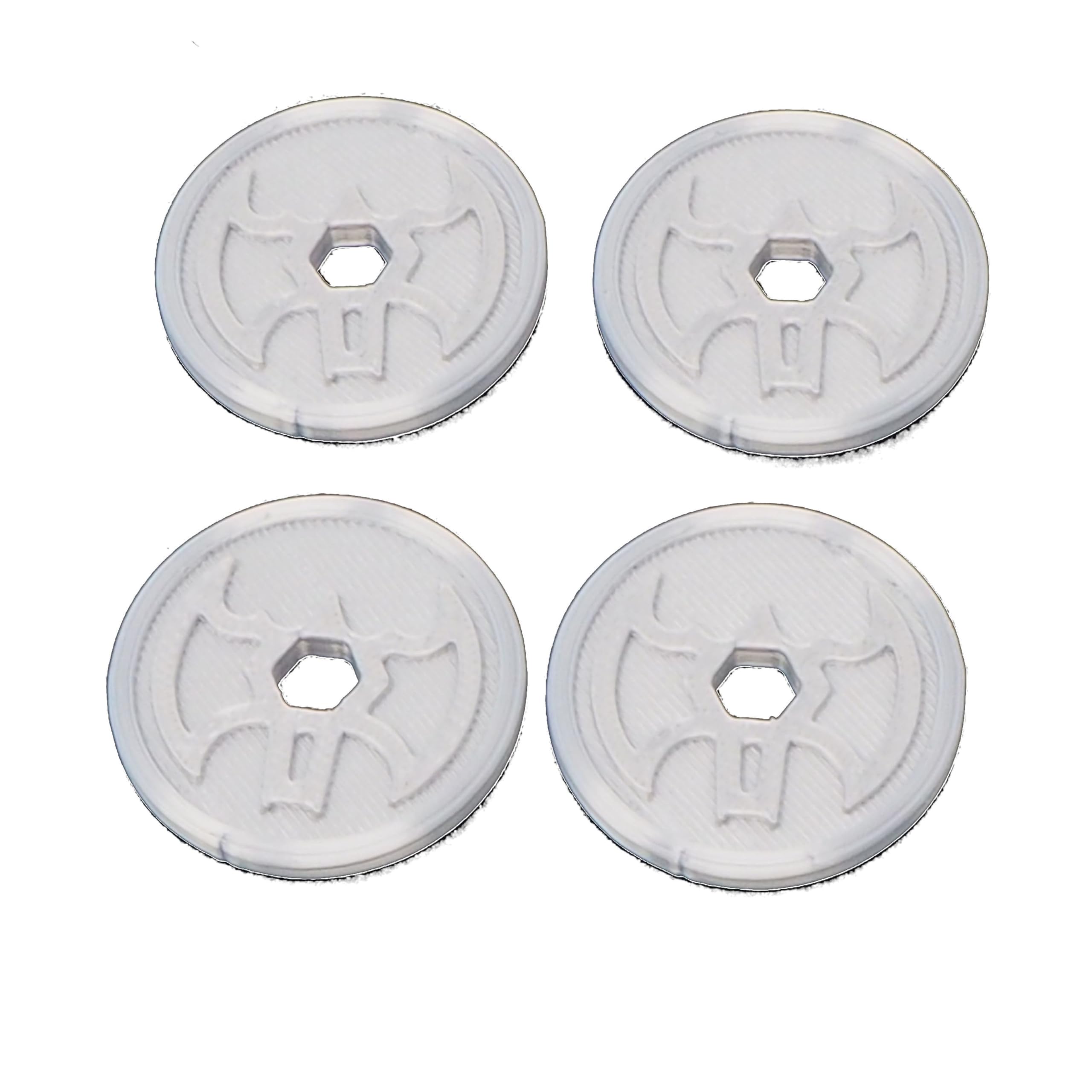 eTech4Us Set of 4 Silver Replacement Disc Part for Imaginext Batbot Bat-Tech - Image 2
