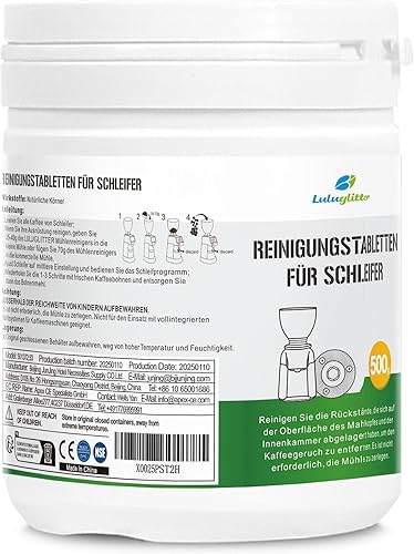 Miniatura 3 de Tabletas de limpieza profesionales para molinillo de café, limpiador de molinillo de café de 17.64 oz, seguro para alimentos naturales, sin gluten,