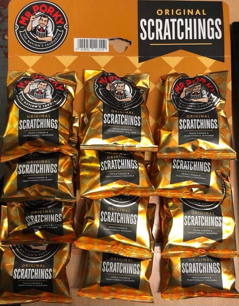 MR. PORKY Original scratchings 25g x 12 Pub Card