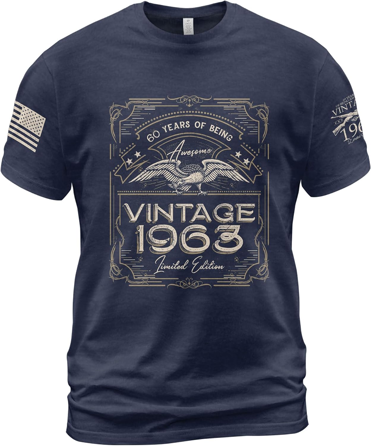 60th Birthday Shirt, Vintage 1963 T Shirts for Men, 60th Birthday T Shirt 03