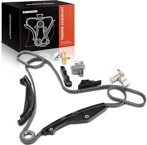 A-Premium Kit de cadena de distribución del motor con tensor compatible con DOHC, 6Cyl 3.5L 3.7L Compatible con Ford Explorer Mustang Explorer