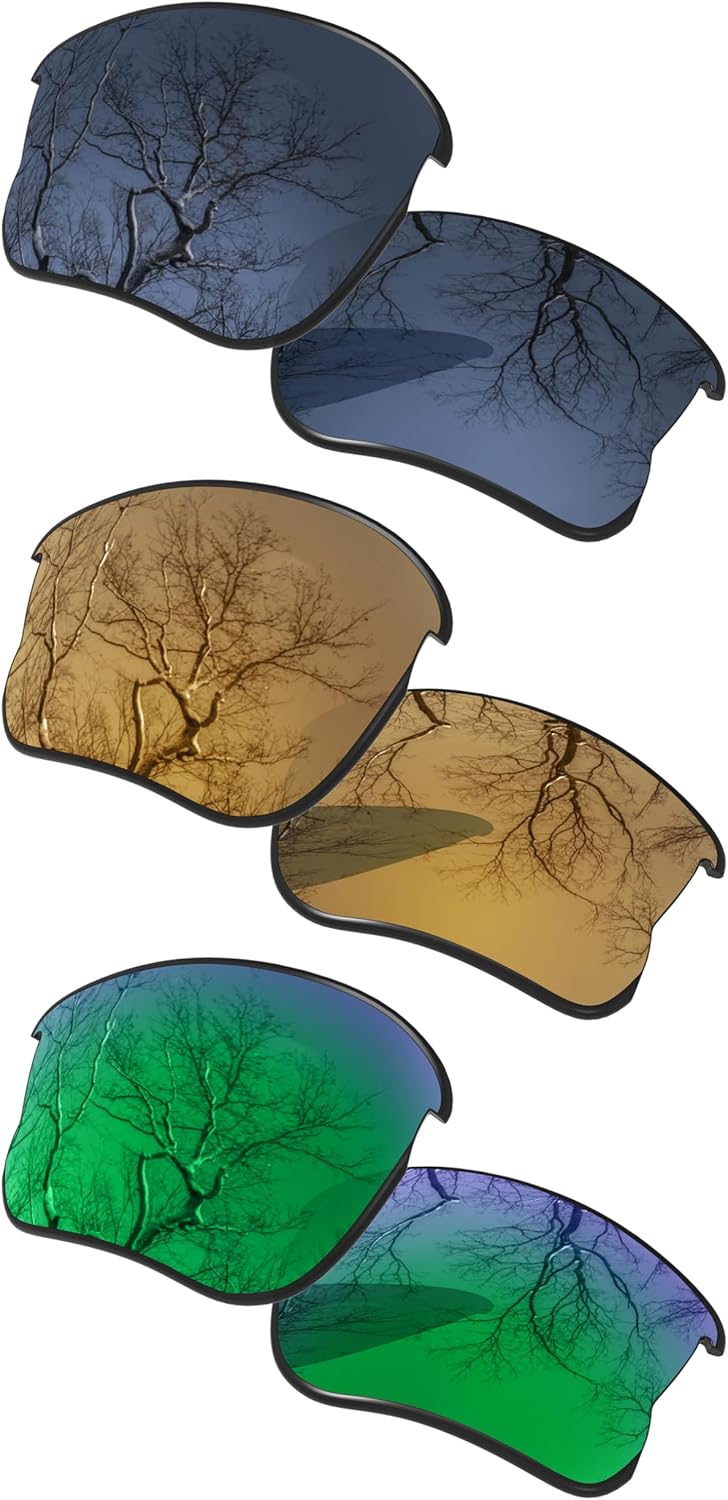 ToughAsNails 3 Pair Polarized Replacement Lenses for Oakley Half Jacket 2.0 XL Pack