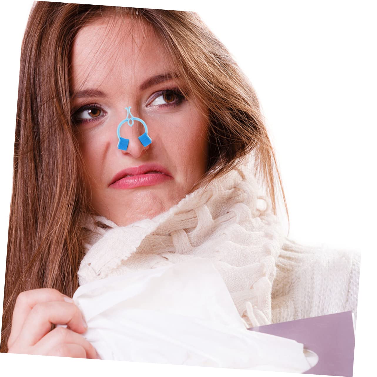 NULYLU Nose Bleed Clips 12pcs Kit Portable Nasal Clip High-grade Material Household Nose Pincher for Travel Outdoor