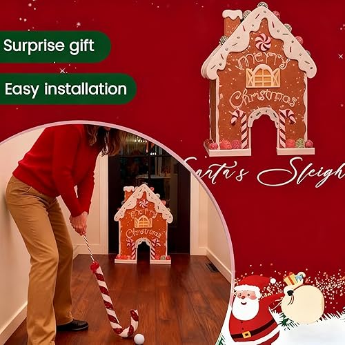 Miniatura 8 de Juegos de golf para niños  Pequeños juguetes de pan de jengibre, juego de práctica de minigolf  Divertido juego interactivo, fácil configuración,