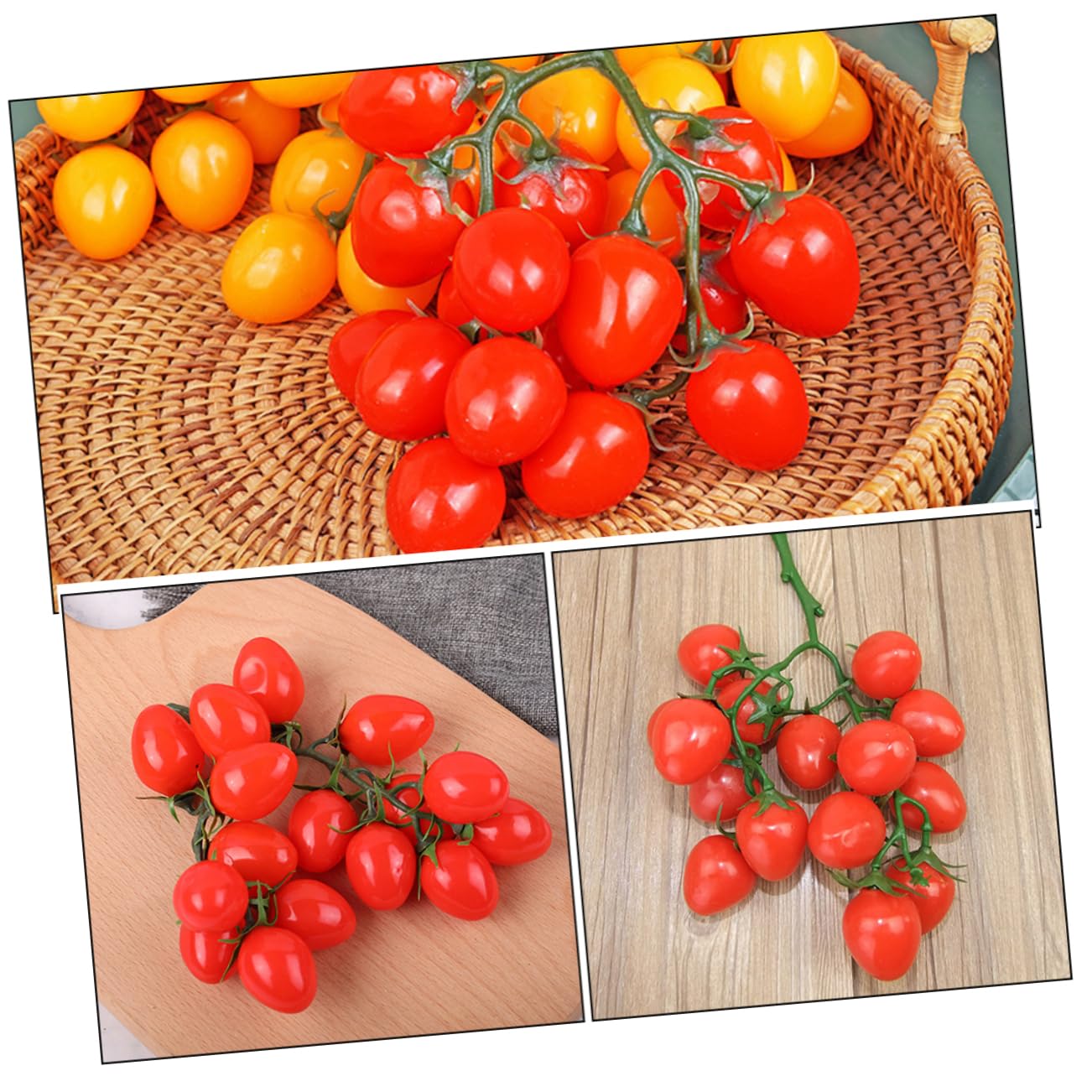 ABOOFAN Lot De 5 Tomates Cerises Artificielles Décoratives pour La Maison