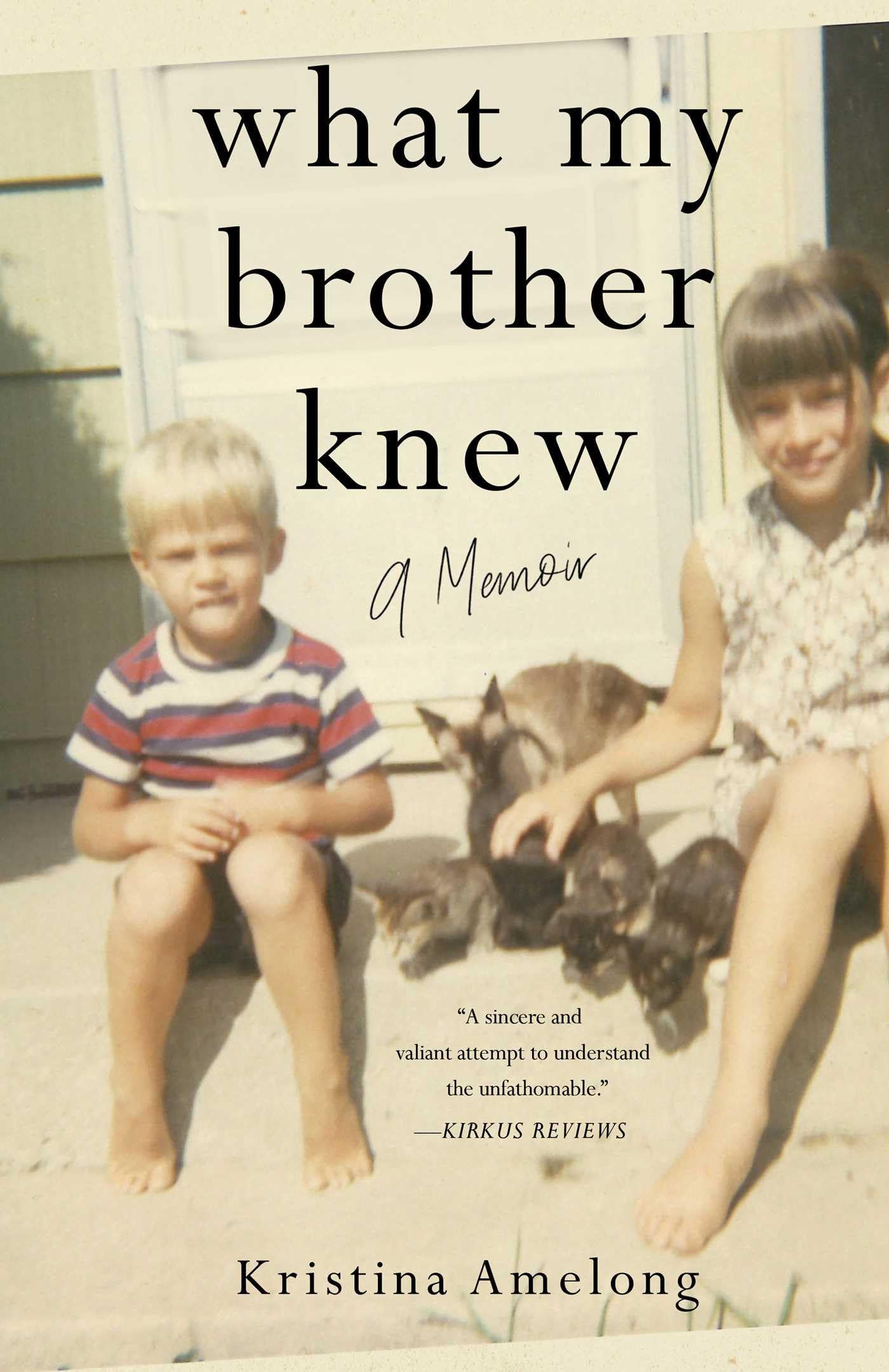 What My Brother Knew: A Memoir. Amelong New 9781647429089 Fast Free Shipping**