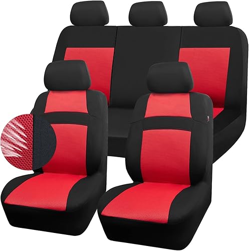 Miniatura 19 de CAR PASS Fundas de Asiento de Automóvil de Malla de Aire Solo para Asientos Delanteros, Fundas de Asiento Universales para Automóvil que se Ajustan