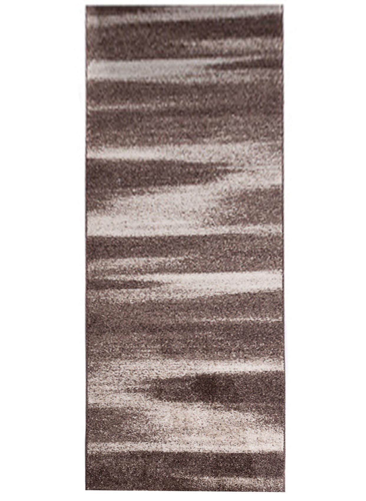 TAPISO Sari dywan bieżnik na metry, do salonu, sypialni, kuchni, korytarza, mostek na wymiar, brązowy, beżowy, vintage, wycierany, Ökotex 70 x 1400 cm