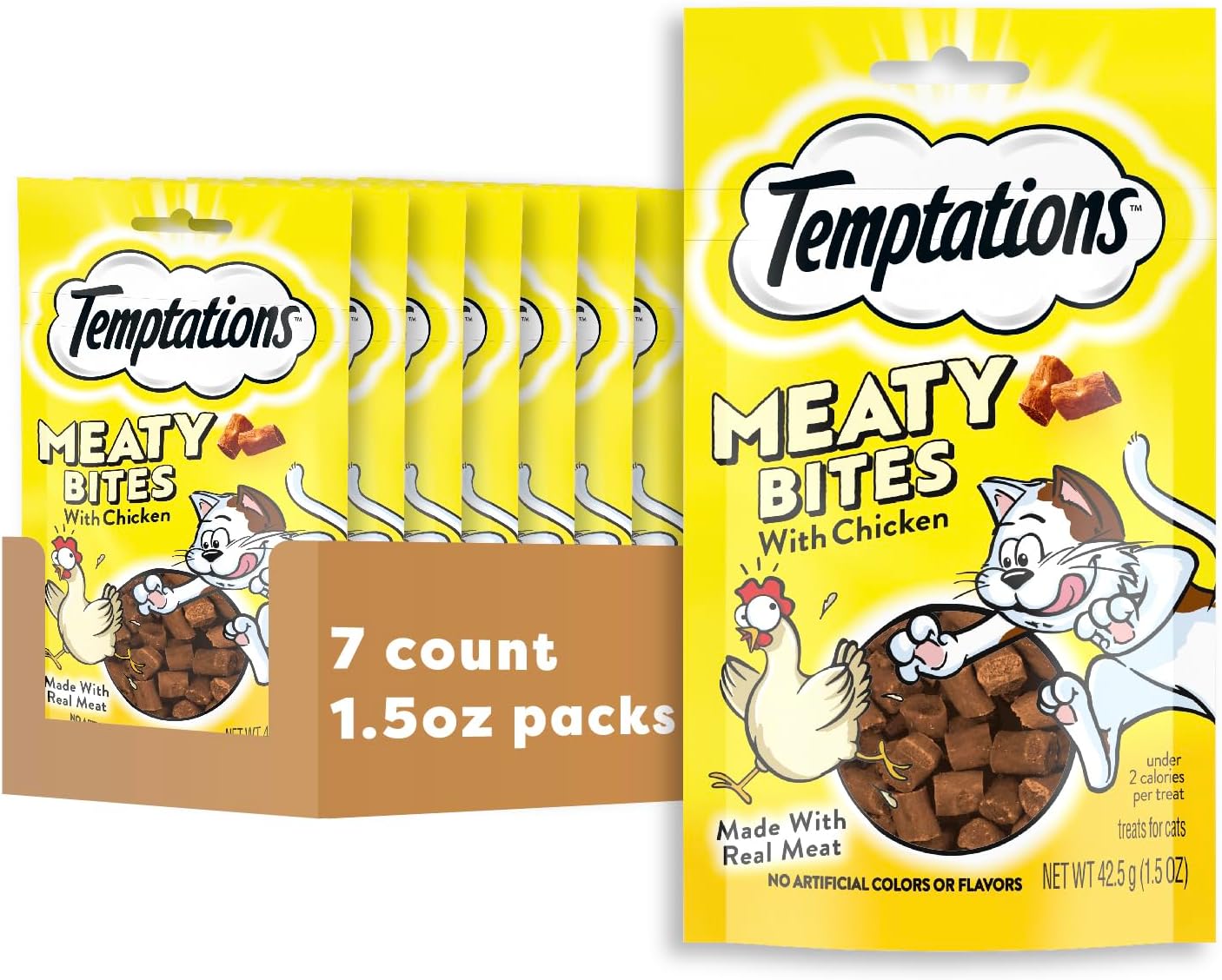 TEMPTATIONS Meaty Bites Cat Treats