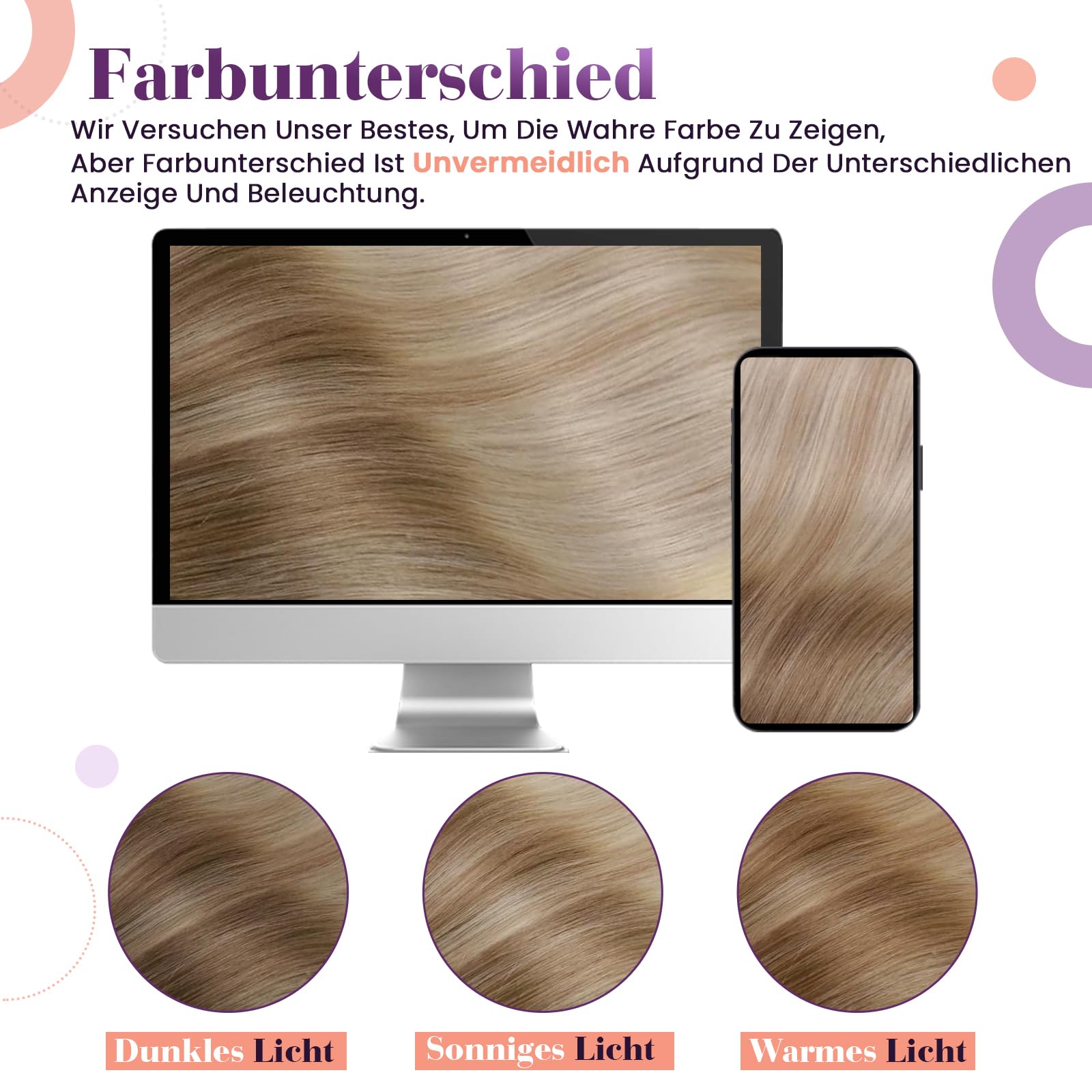 LaaVoo Clip in Extensions Echthaar Blond Balayage Echthaar Extensions Clip in Hellbraun Ombre Aschblond Platinblond Haarverlängerung Echthaar Clip #8/18/60 35cm 105g 7pcs