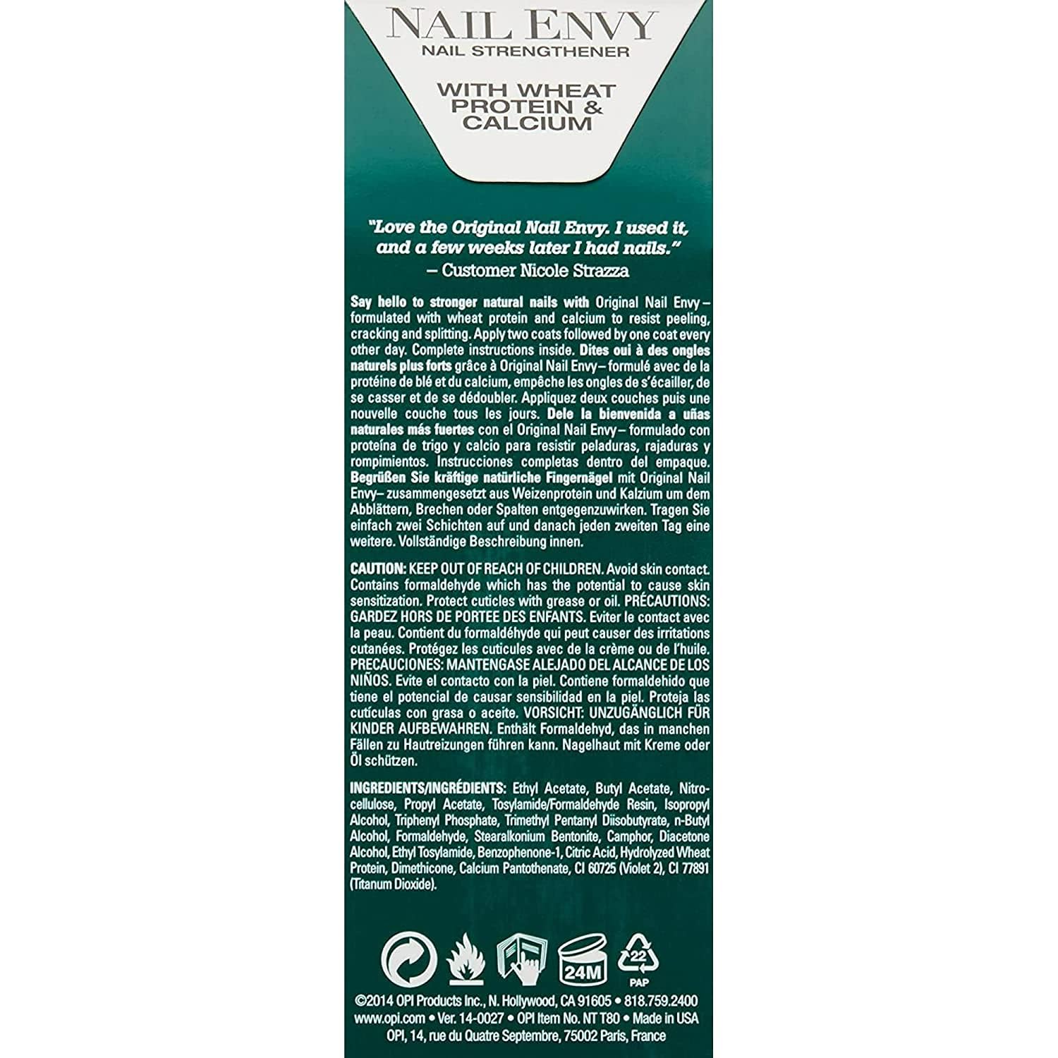 Foreskin Original Nail Envy Nail Strengthener, Maximum Strength Formula, 0.5 Fl Oz