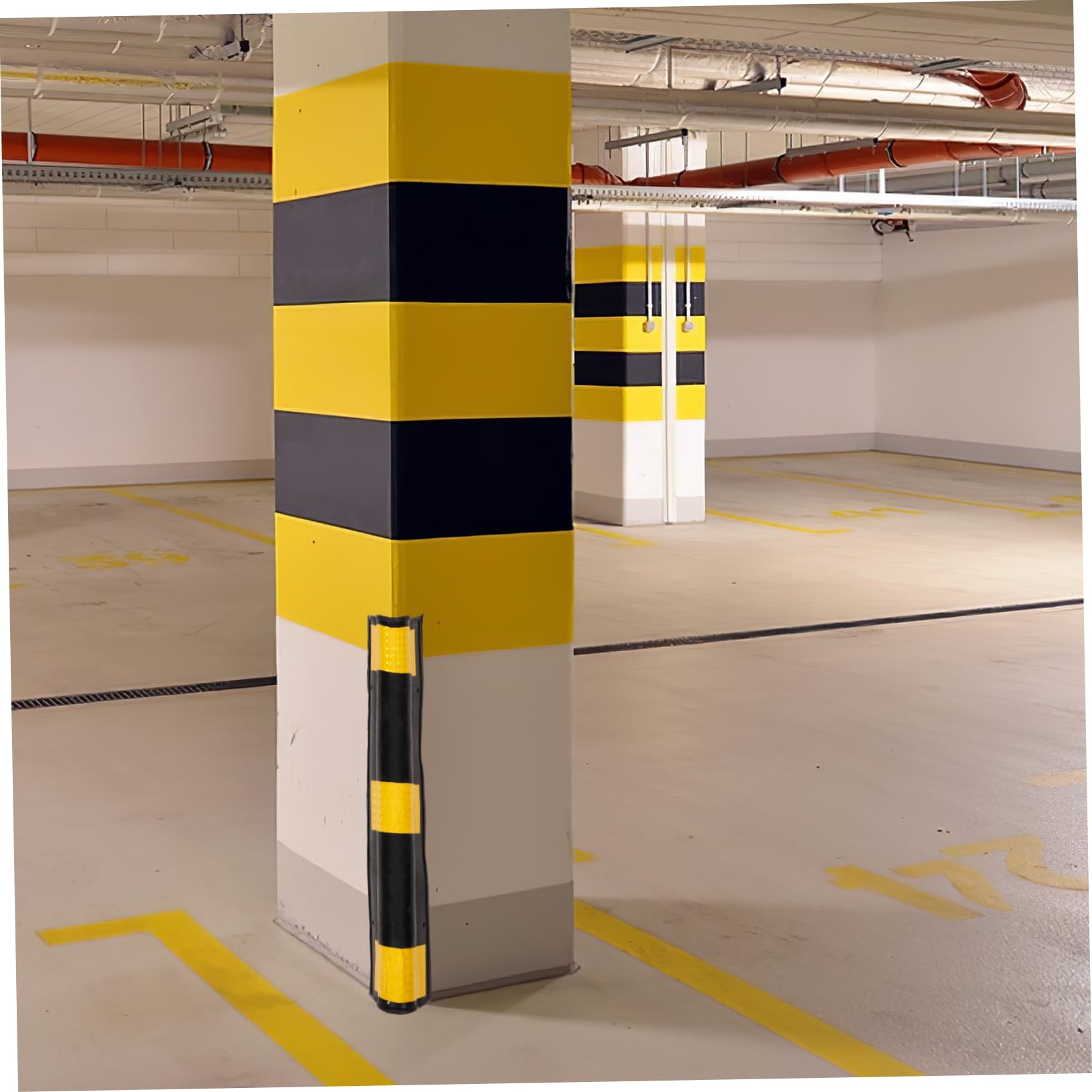 Protezioni Angolari in Gomma per Pareti Riflettenti | Pilastri Angolari, Installazione Facile, Adatte a Garage Sotterranei e Aree di Parcheggio