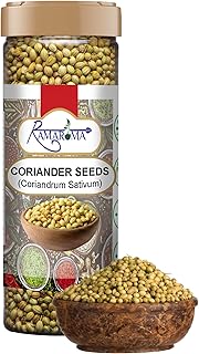 Ramaroma Coriander (Dhania) Seeds Whole, Indian Spice 1.9oz (56g) ~ All Natural | Gluten Friendly | NON-GMO | Vegan | Indi...