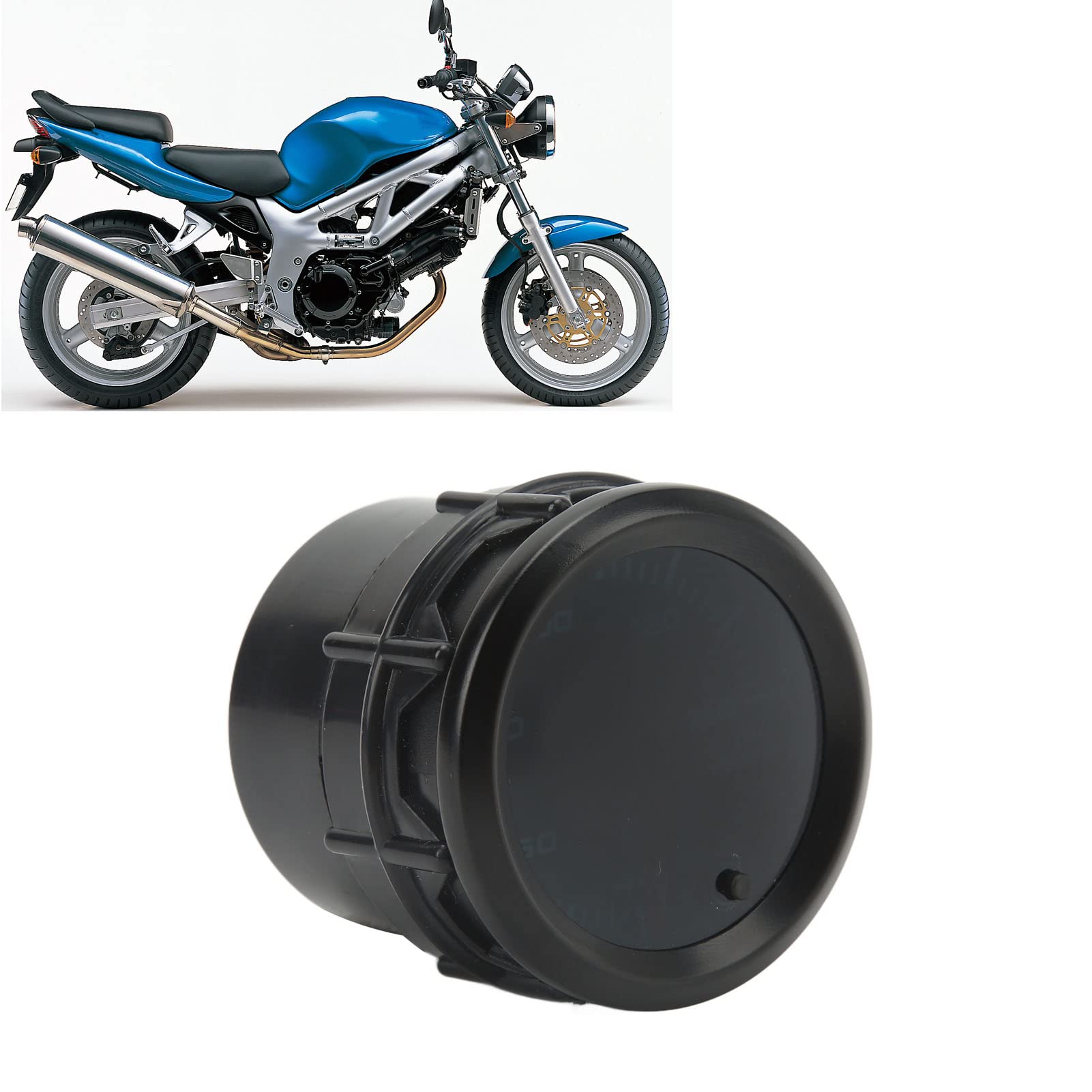 Termometro per indicatore temperatura olio 52 mm Alta sensibilità Retroilluminazione a LED a 7 colori Monitor accurato temperatura olio motore per auto Moto Materiale ABS