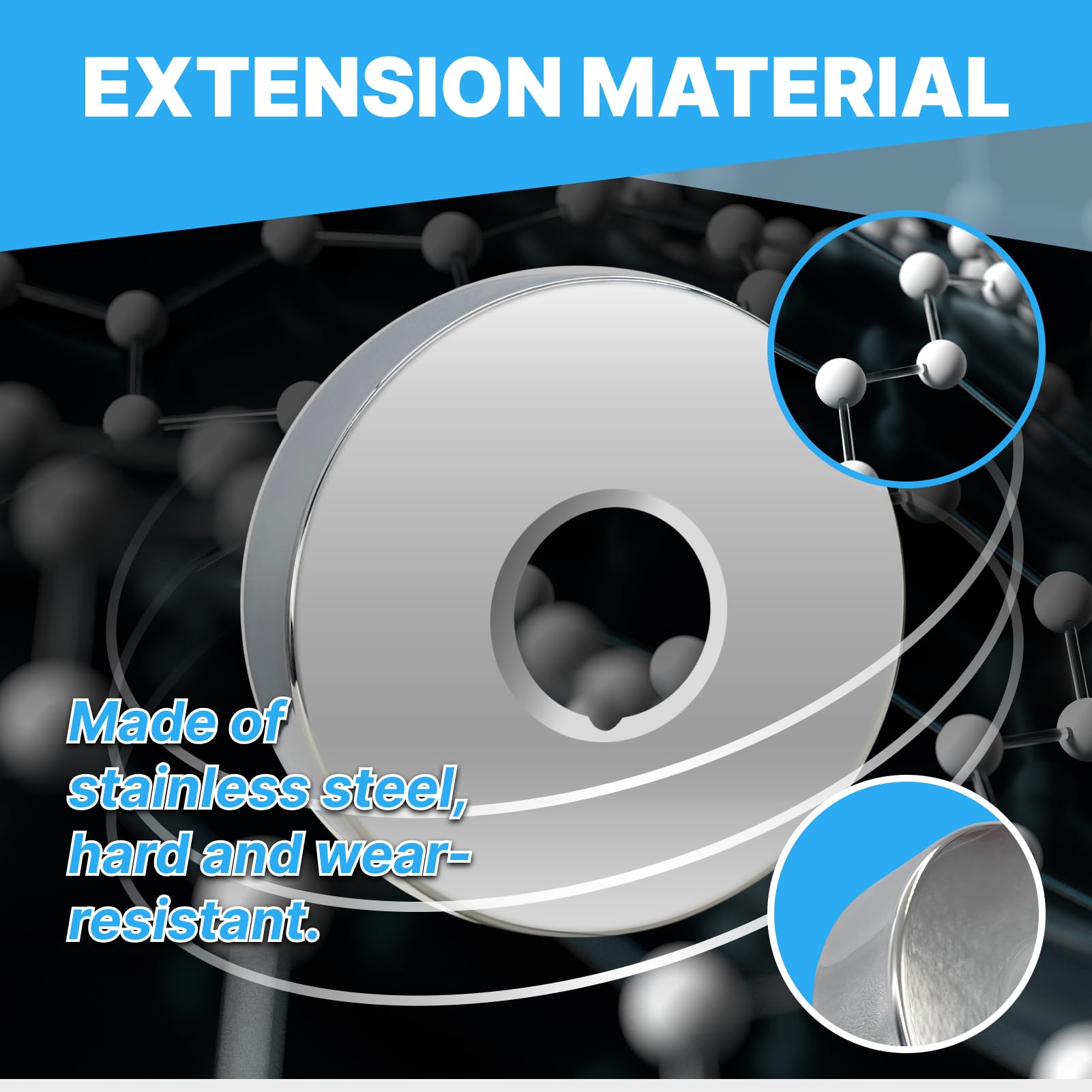 Rosette Rubinetto Acciaio Inox 3/4 - 4 Pezzi, Ø90mmx10mm, Per Doccia E Parete, Finiture Eleganti E Antiruggine - Foto 12