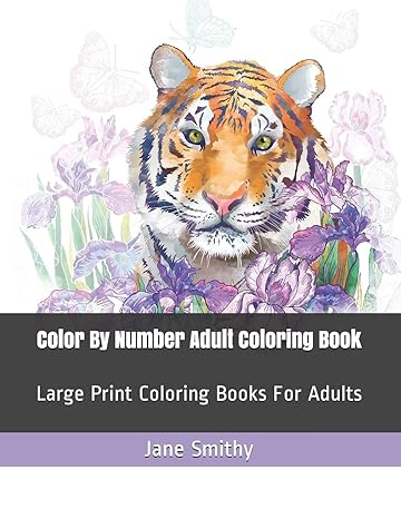Amazon.com: Color By Number Adult Coloring Book: Large Print Coloring ...