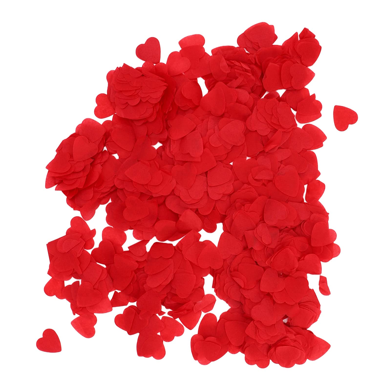ChicSlick-Lot De 6000 Confettis En Papier De Soie En Forme De C Blanc Et Rouge Pour La Saint Valentin Decoration De Table Romantique Pour Le Jour De Mariage X296