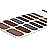TOUGH GIRLS | 20 Exquisite Gel Nail Polish Strips w/Application Accessories - No UV/LED Lamp Required (Denim Blue & Rust)