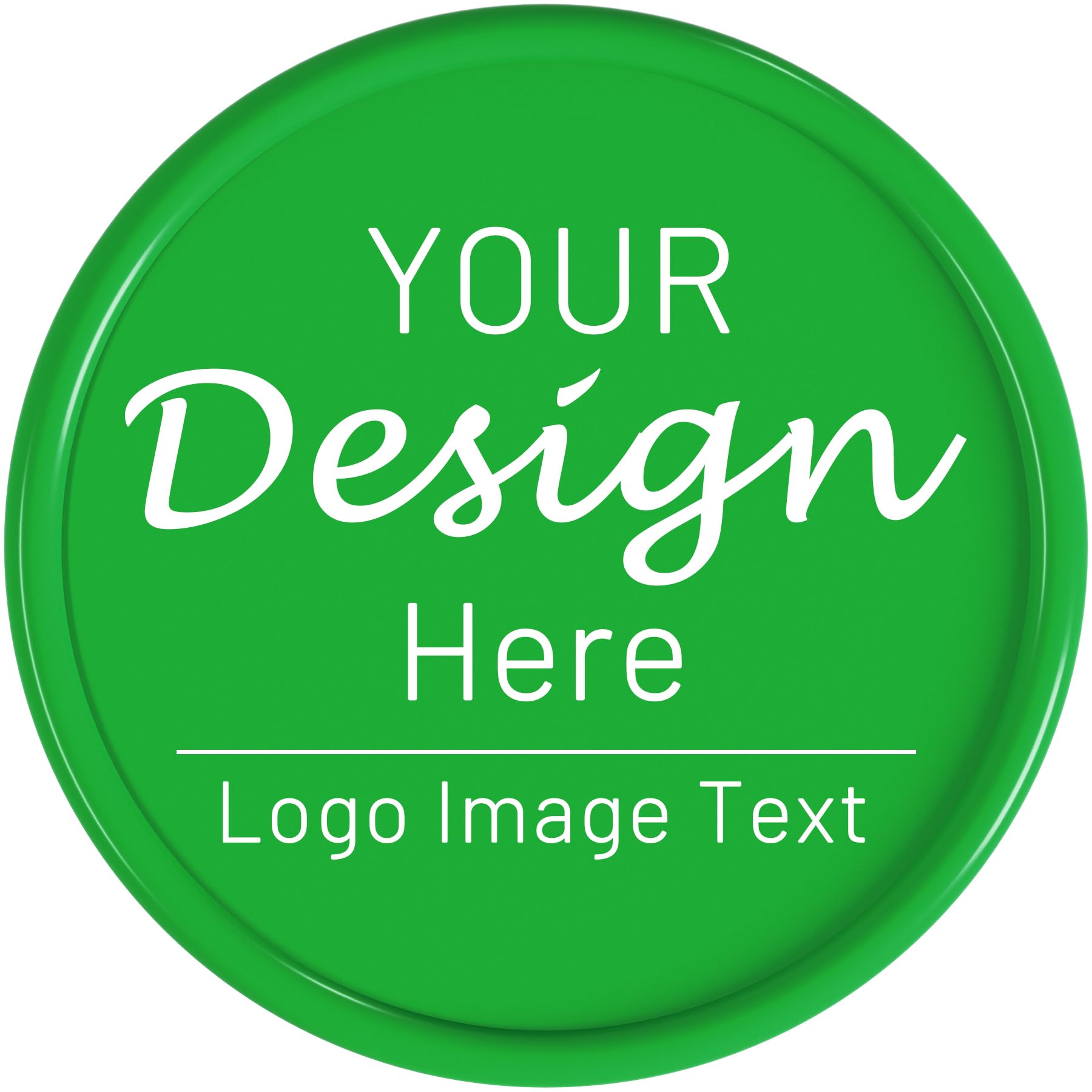 200 Custom Poker Chips,Double Sided Full Color Print,Imprint Your Own Personal Logo, Text and Image,Set for Bar Tokens,Party,Memorial Day,Golf and Wedding Favors (Green)