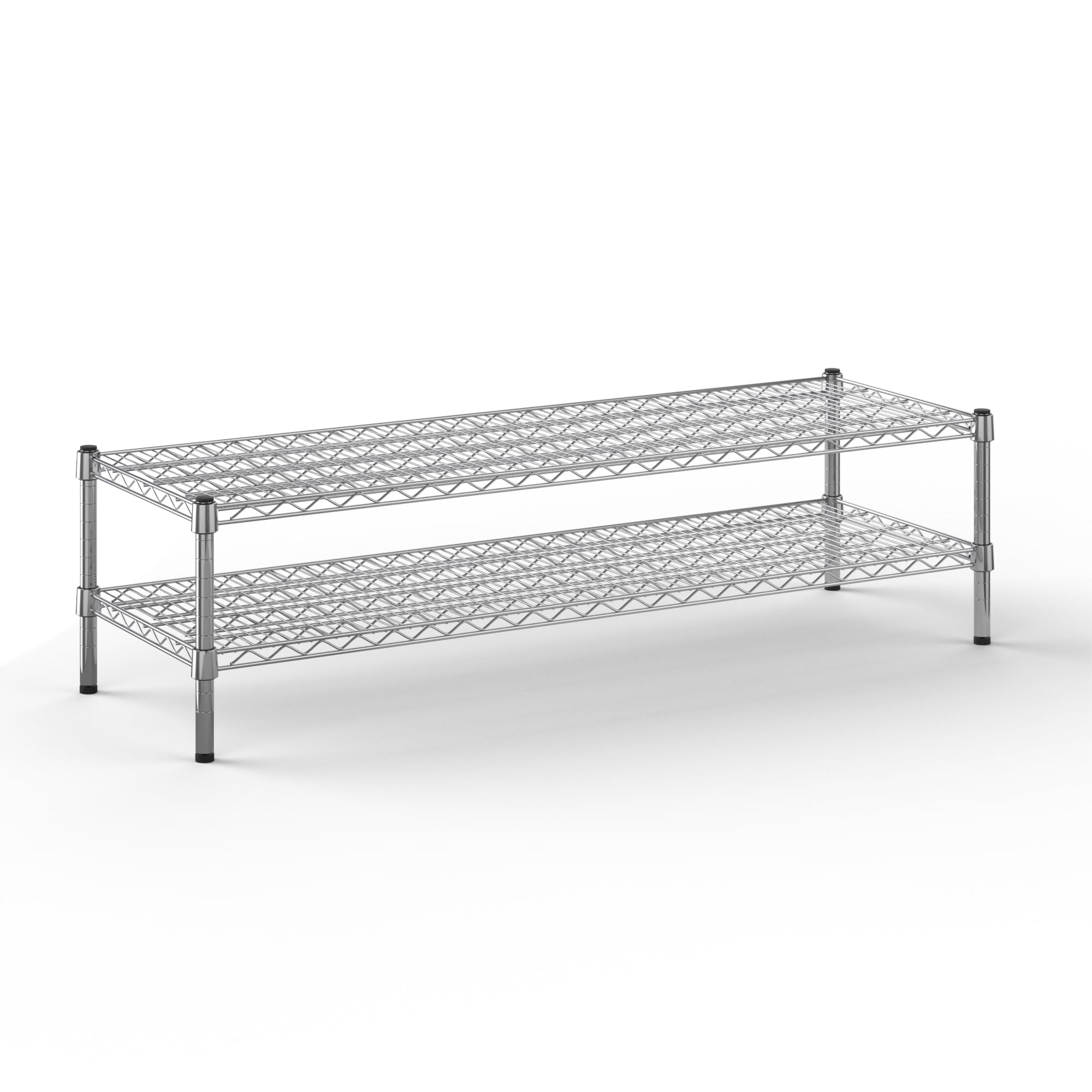 18" Deep x 54" Wide x 14" Height Wire Shelving Kit | 2-Tier | NSF Commercial Storage Rack Unit