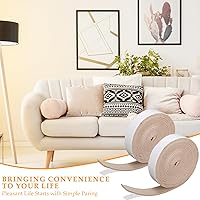 Vista 20 de Zonon 4 rollos de tiras de fieltro de 120 pulgadas con cinta adhesiva de fieltro para muebles, rollos de tiras autoadhesivas de poliéster resistente