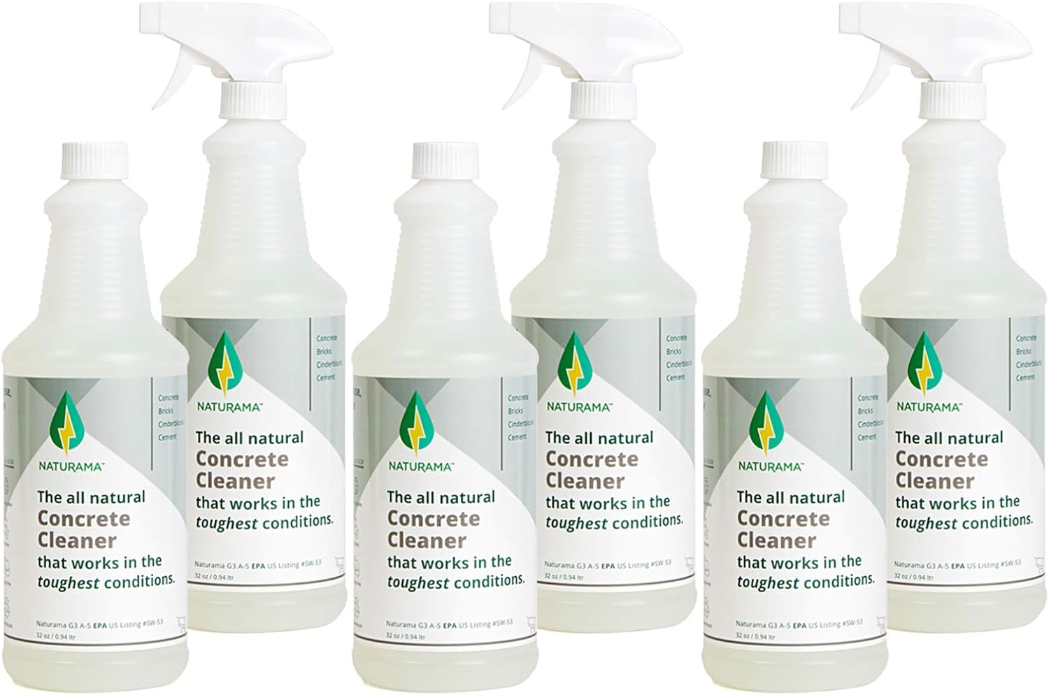Naturama, All Natural Concrete Cleaner, EcoFriendly EPA