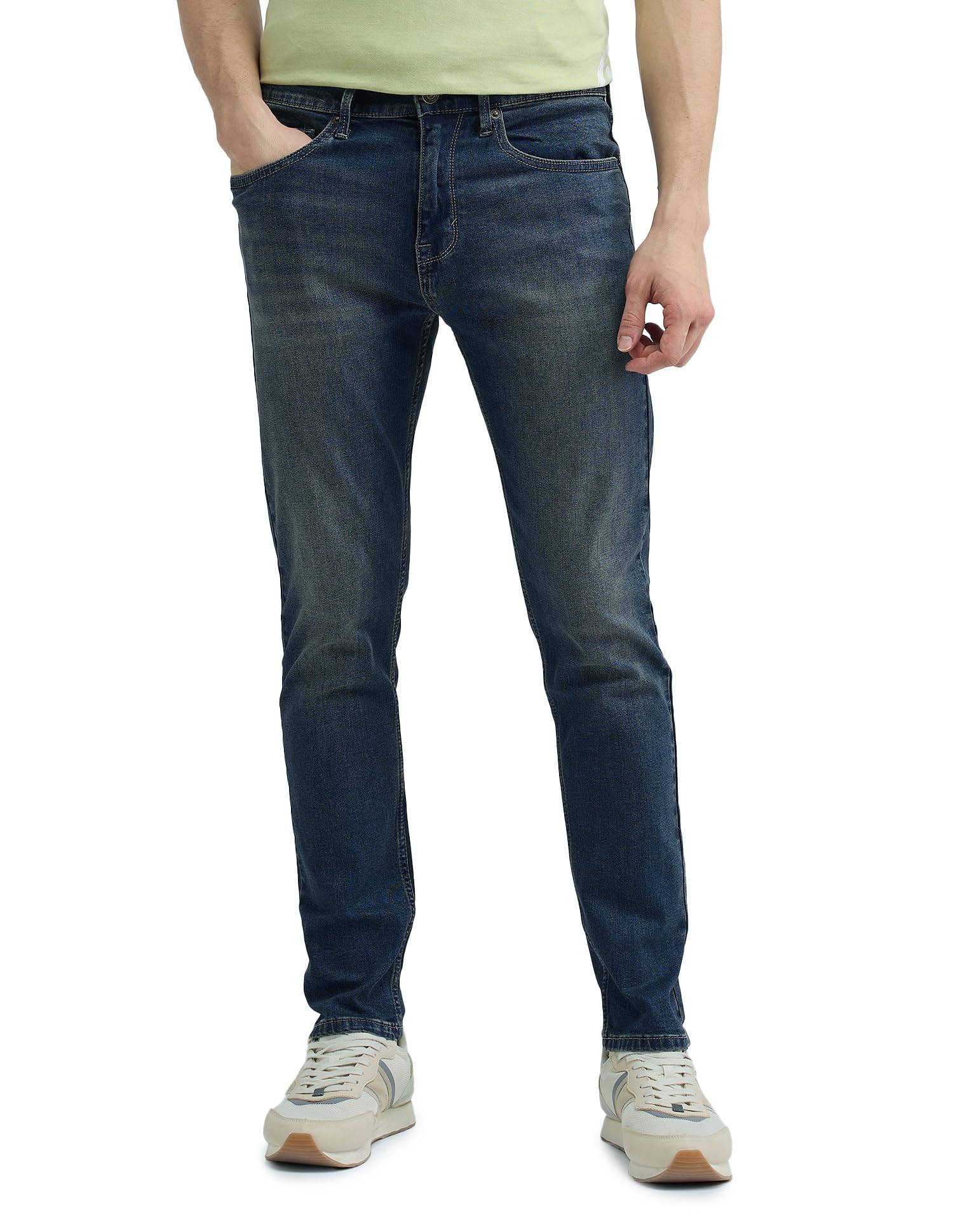 flying machine Men's Slim Tapered Fit Jeans| Solid | Mid Rise | Stretchable | Jeans for Man-picture-32