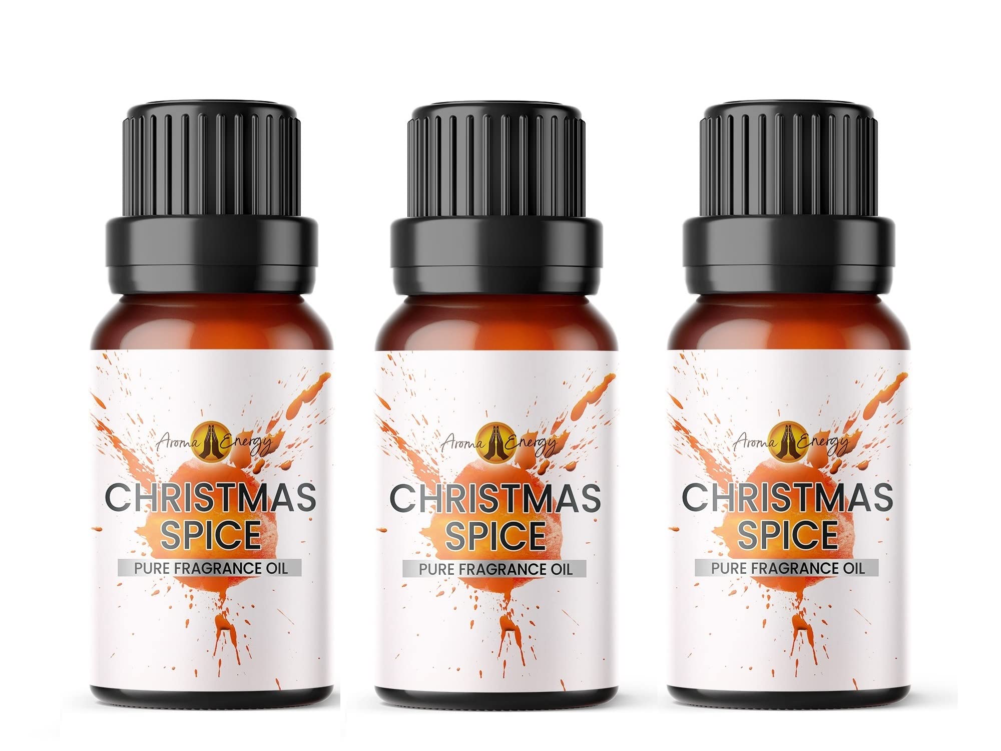 Aroma Energy | Christmas Spice Fragrance Oil 30ml (3 x 10ml) Highly Scented Oil for Diffuser, Candles, Soap Making, Wax Melt, Slime, Perfume | Vegan, Made in UK โ image 1