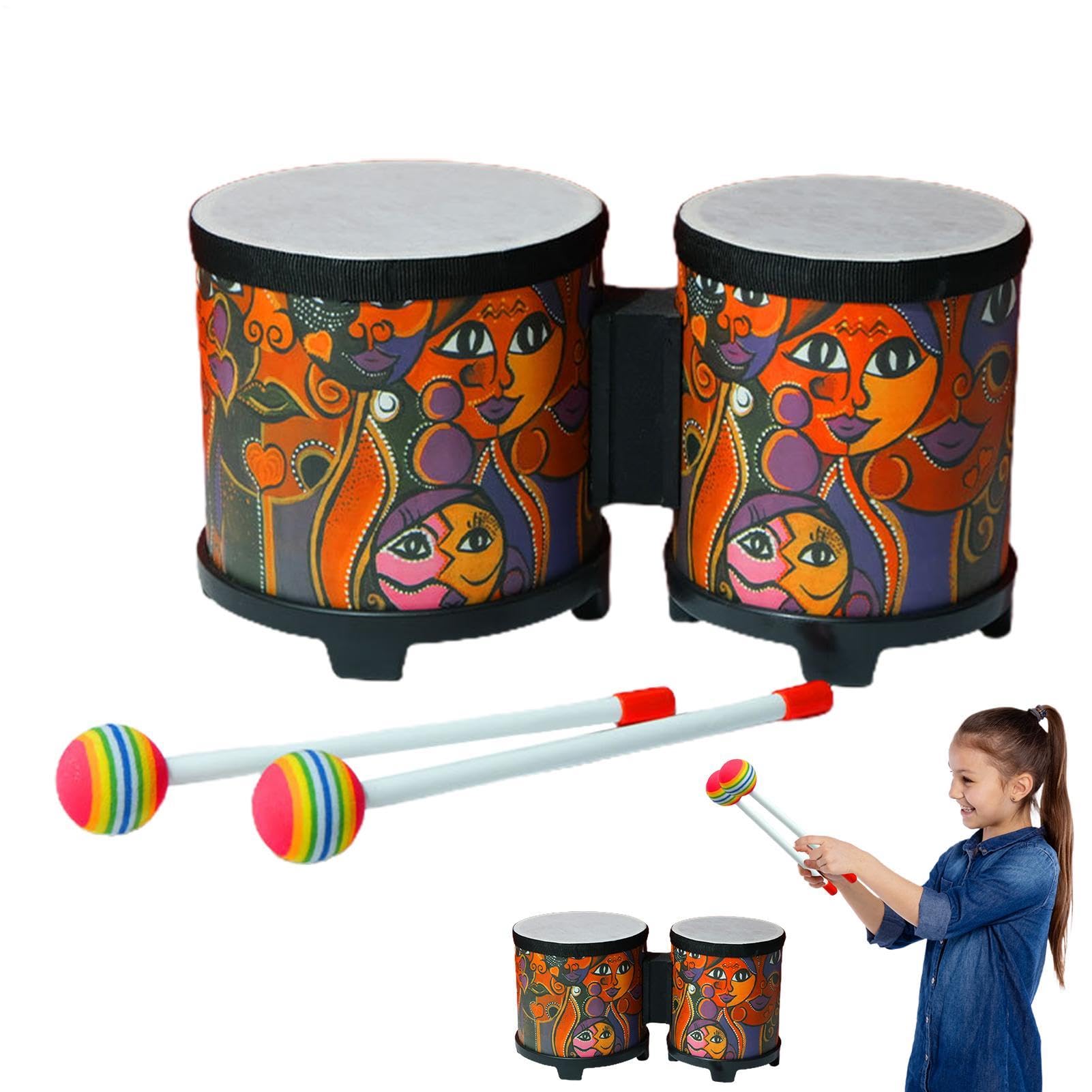 Tambores Bongo Adultos,Tambor Bongo | Juego de batería para niños
