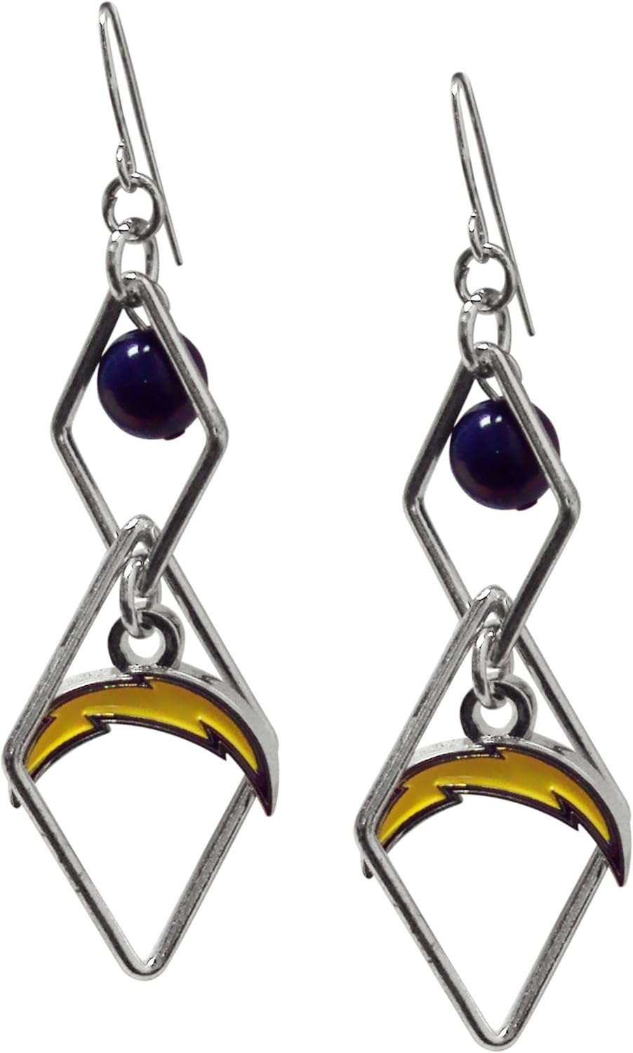 NFL Triangle Logo Dangler Earrings | Sports Fan Jewelry Gift | Fashion Jewelry | Birthday & Holiday Gifts for Women and Girls