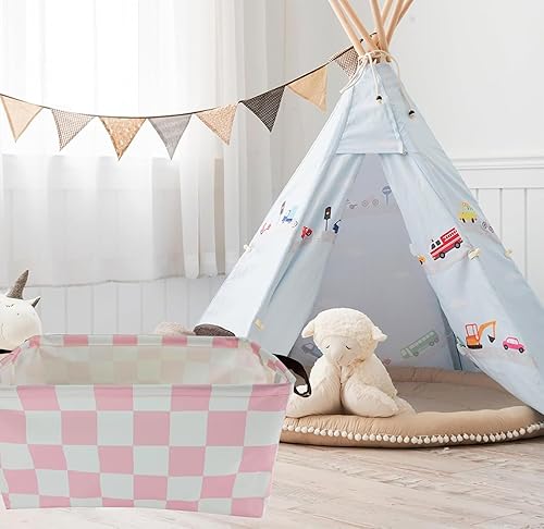 Miniatura 62 de Cestas rectangulares de almacenamiento de tela para niños, juguetes, libros, ropa, mascotas y regalos, perfecto para el hogar, oficina, guardería