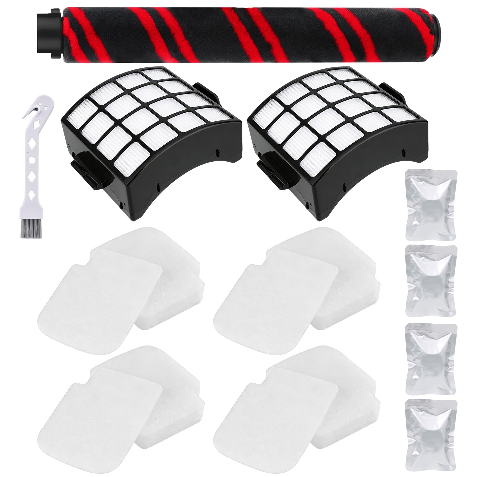 16 Pack AZ3000UKT Brush Roller Filter Replacement Part for Shark AZ3000UKT