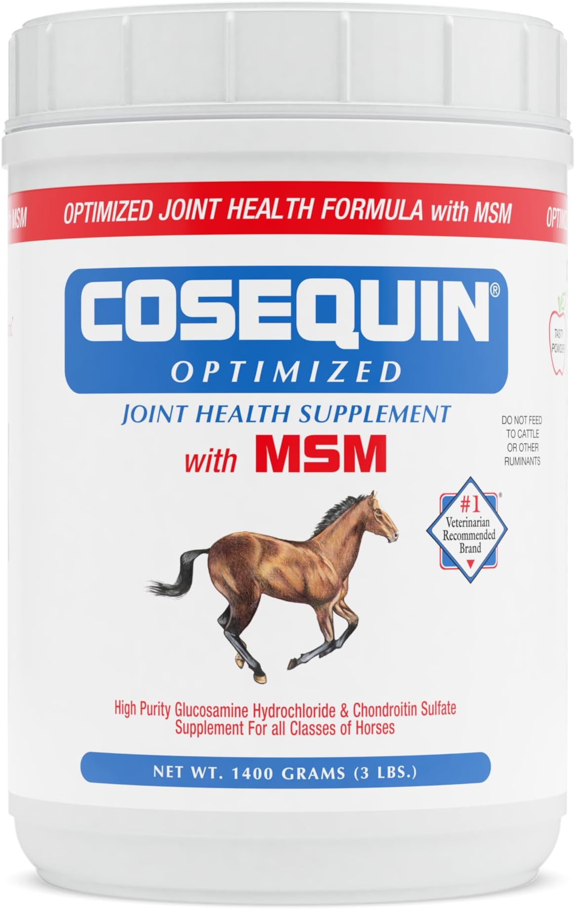 Nutramax Cosequin Equine Optimized with MSM, 1400 Gram Container