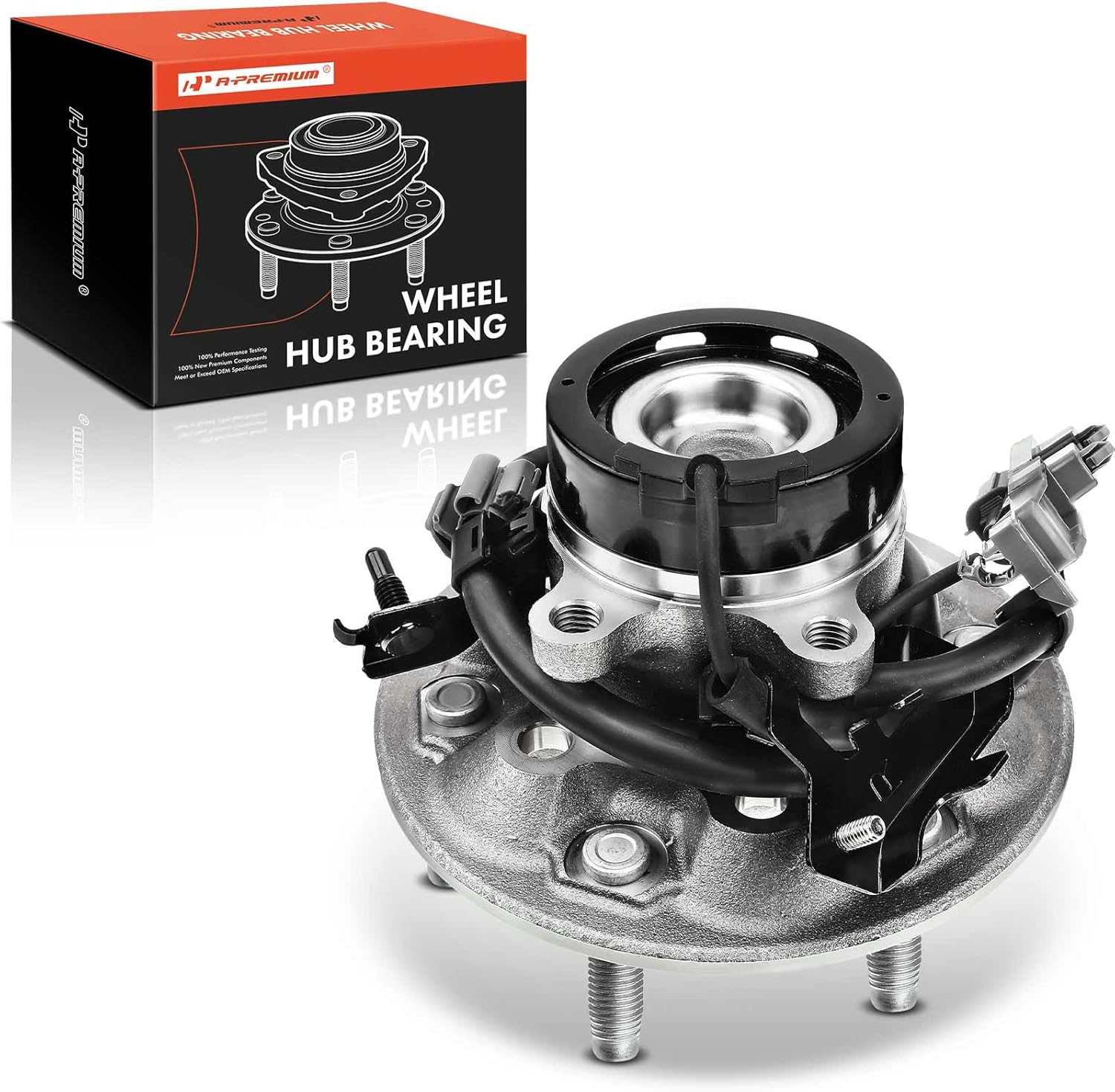 A-Premium Front Right Wheel Bearing and Hub Assembly with ABS & 6-Lug Compatible with Chevrolet Colorado 2004-2008 & GMC Canyon 2006-2008 & Isuzu i-280 2006, i-290 2007-2008