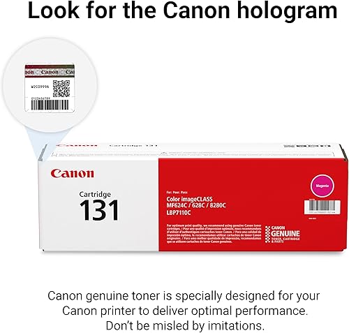 Miniatura 5 de Cartucho de tóner de Canon original, 131, color negro, Magenta