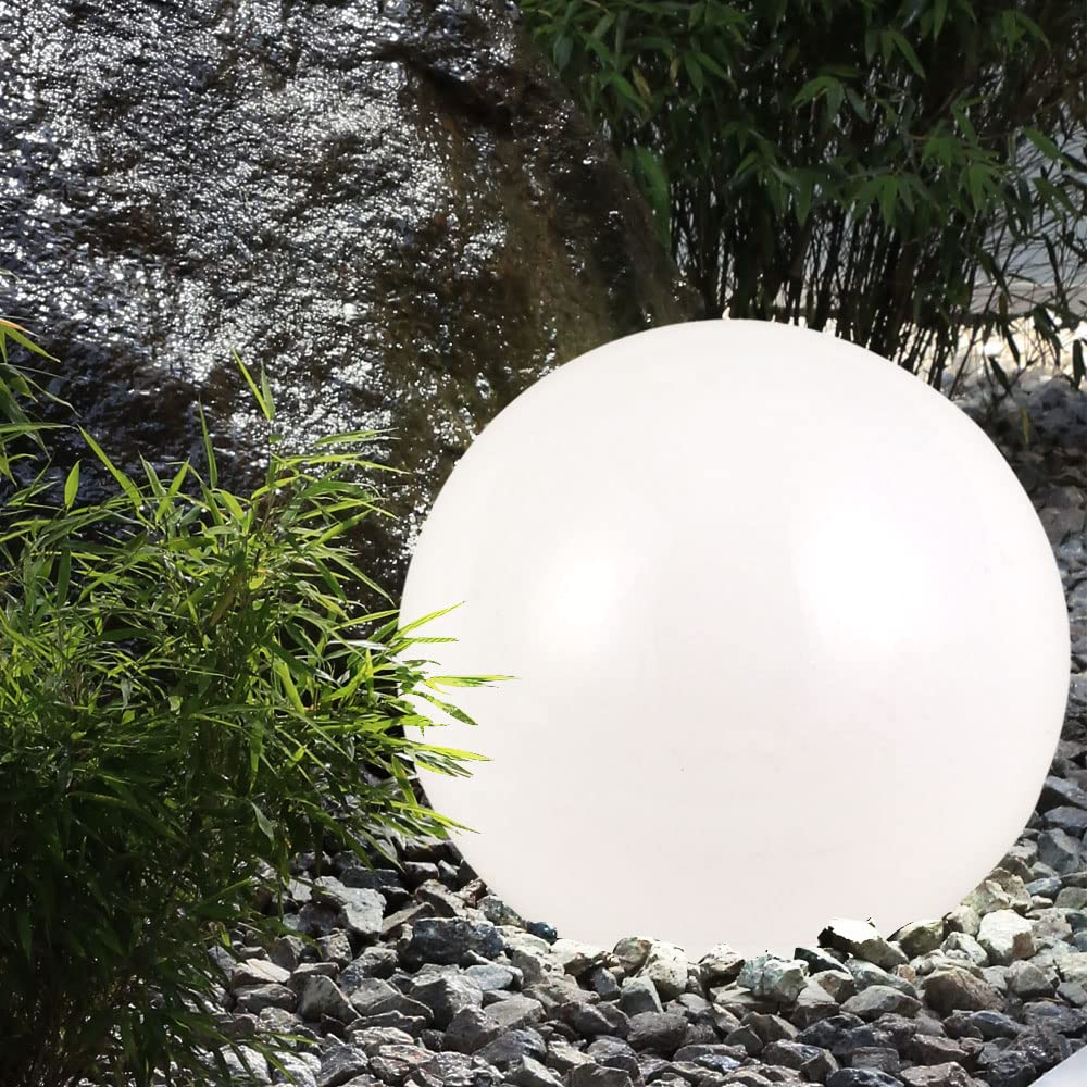 Solarleuchte Kugel Garten LED Gartendeko Solarkugel für Außen 20 cm Kugelleuchte Solar, Leuchtdauer ca. 6-8 Stunden, H 62 cm, 7er Set