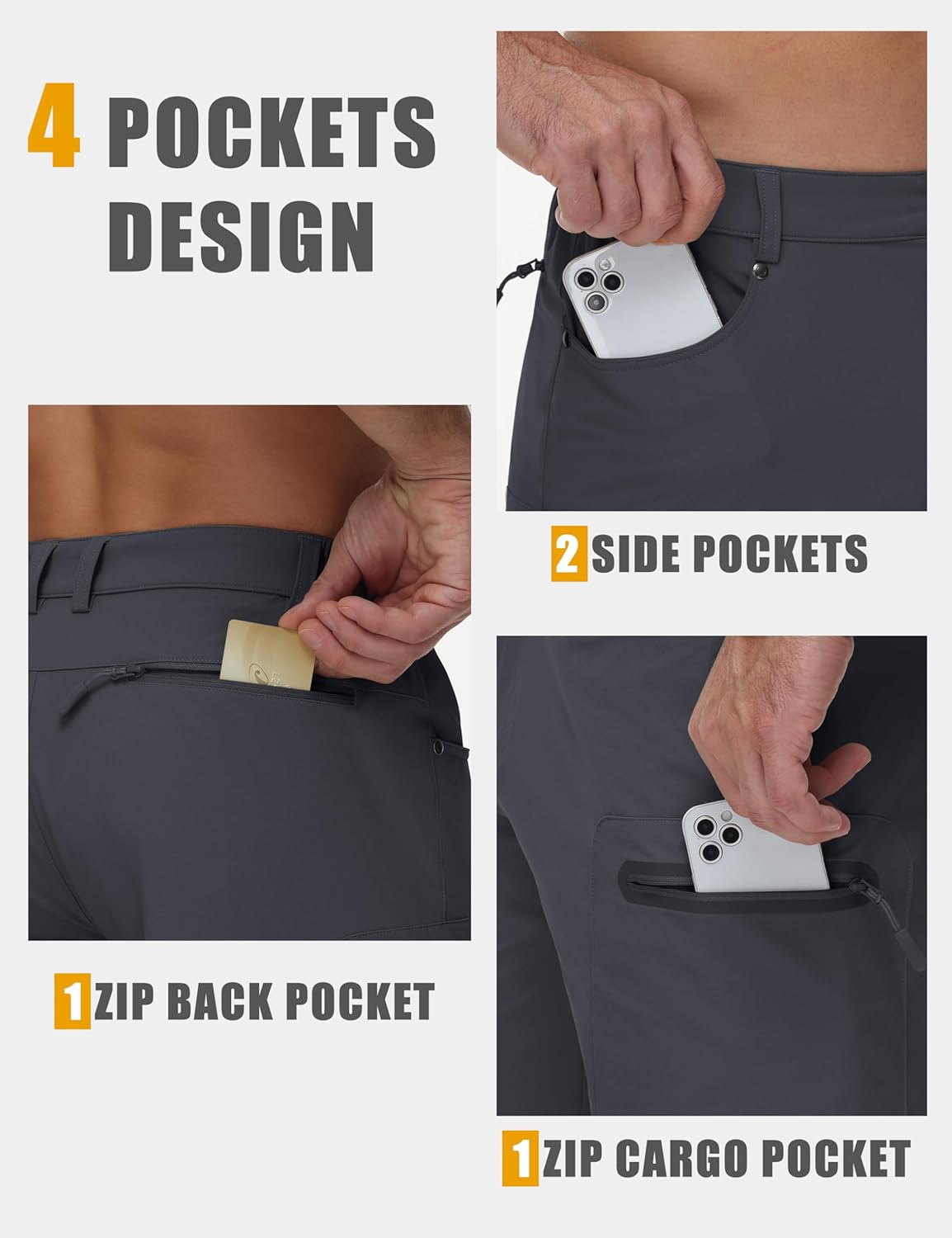 MAGCOMSEN Men's Hiking Cargo Shorts 10" Lightweight Outdoor Work Shorts for Men Travel Casual with 5 Pockets