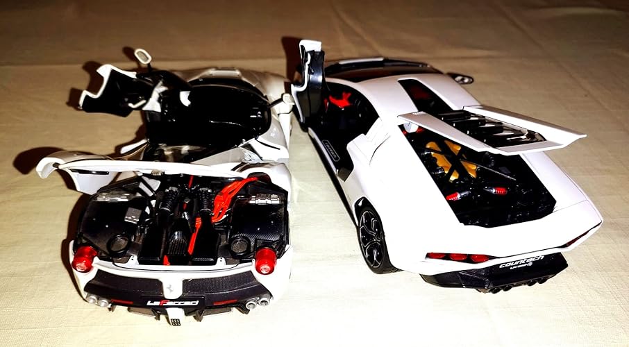 Maisto Lamborghini Countach LPI-800 1/18 – Blanche, Véhicule Miniature Enfant Dès 3 Ans, Cadeau