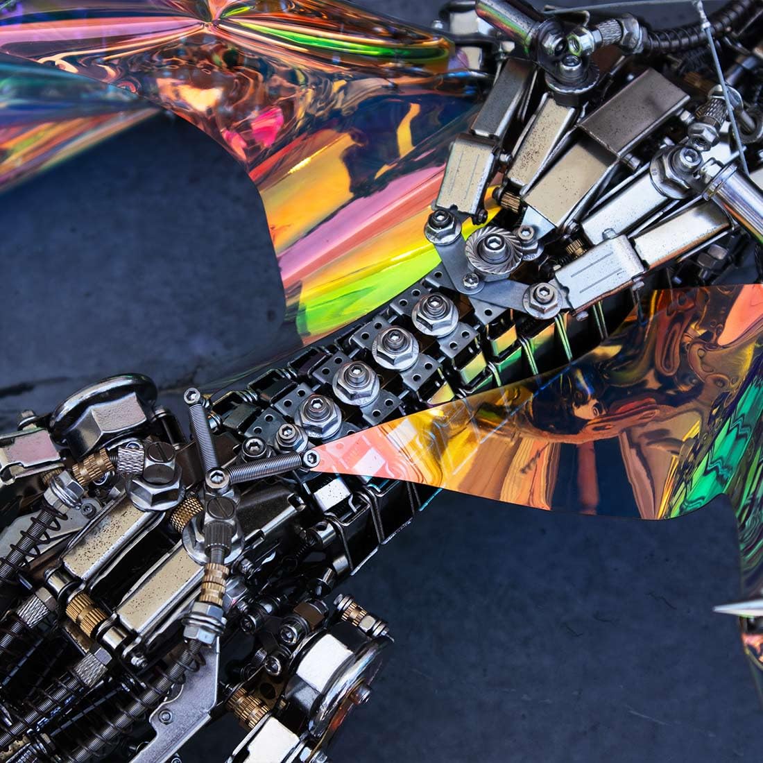 Zestawy metalowych puzzli 3D – krwiożercze smoki zorzy polarnej, zestawy łamigłówek dla dorosłych do budowania, mechaniczne puzzle metalowe – 3000 elementów
