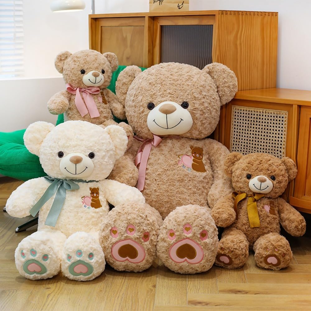 【Auyyhui】ぬいぐるみ クマ テディベア 抱きまくら 抱き枕 おもちゃ ブラウン 縫い包み ふわふわ 柔らかい 抱き心地良い