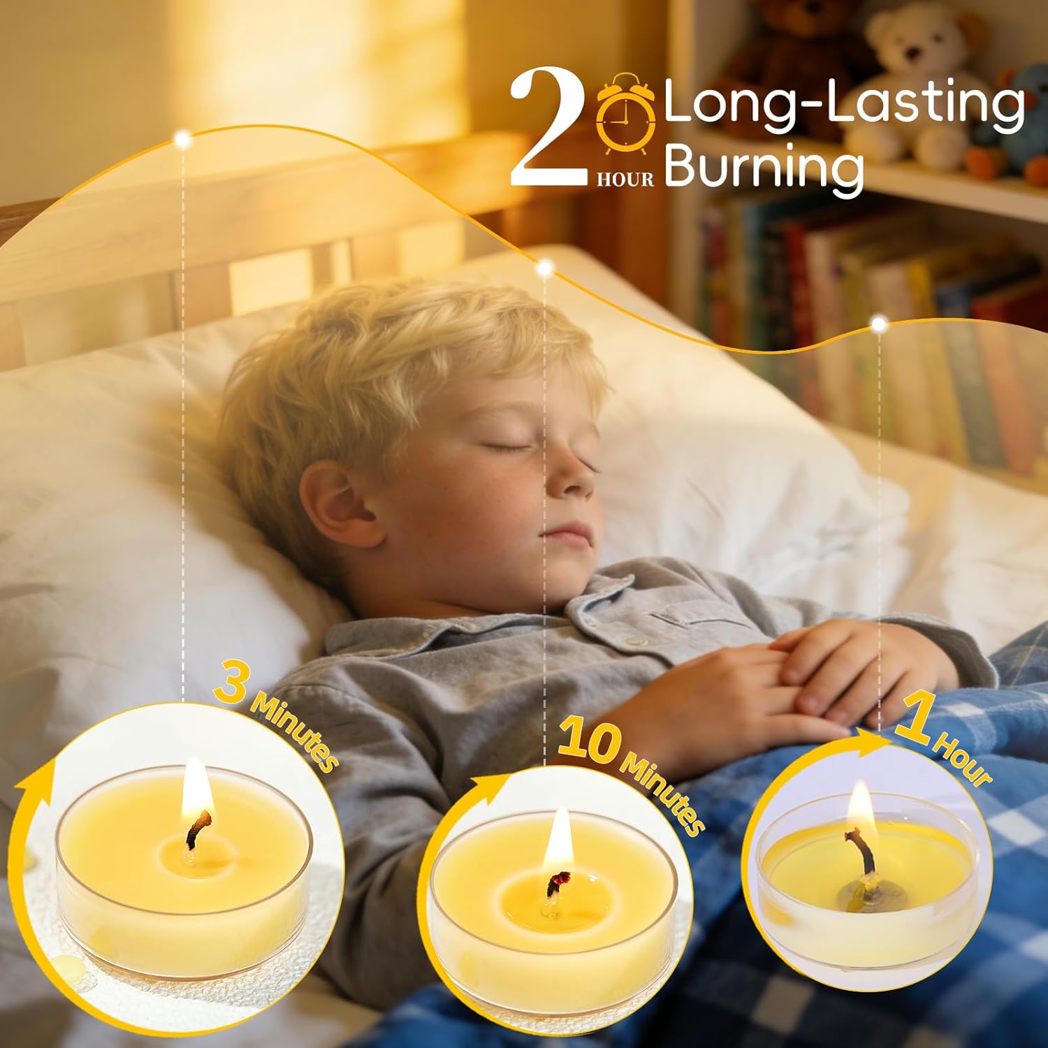 50 Pack Bulk Beeswax Tea Light Candles-2 Hour Short Burn Time for Daily Meditation & Yoga-Natural Beeswax Votive Candles for Oil Burners,Evening Dinner,Ritual & Emergency, Clean Burning & Non-Toxic