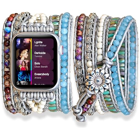 Handmade Apple Watch Band Beaded Boho Bracelet
